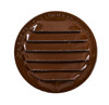 1" Round Brown Aluminum Louver with Insect Screen  (Priced Per Bag of 6).  Item#  1" RLB-100