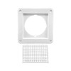4" White Air Intake Vent  (Price Per Piece).  Item#  604W-ML