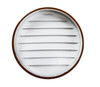 6" Round Brown Aluminum Louver with Insect Screen  (Priced Per Bag of 2).  Item#  6" RLB-100