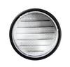 2" Round Black Aluminum Louver with Insect Screen  (Priced Per Bag of 6).  Item#  2" RLBL-100