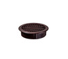1" Round Brown Polypropylene Plastic Louver with Insect Screen System  (Priced Per Bag of 6).  Item#  1" PLB-100