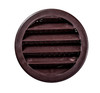 2" Round Brown Polypropylene Plastic Louver with Insect Screen System  (Priced Per Bag of 6).  Item#  2" PLB-100