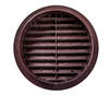 6" Round Brown Polypropylene Plastic Louver with Insect Screen System  (Priced Per Bag of 2).  Item#  6" PLB-100