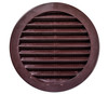6" Round Brown Polypropylene Plastic Louver with Insect Screen System  (Priced Per Bag of 2).  Item#  6" PLB-100
