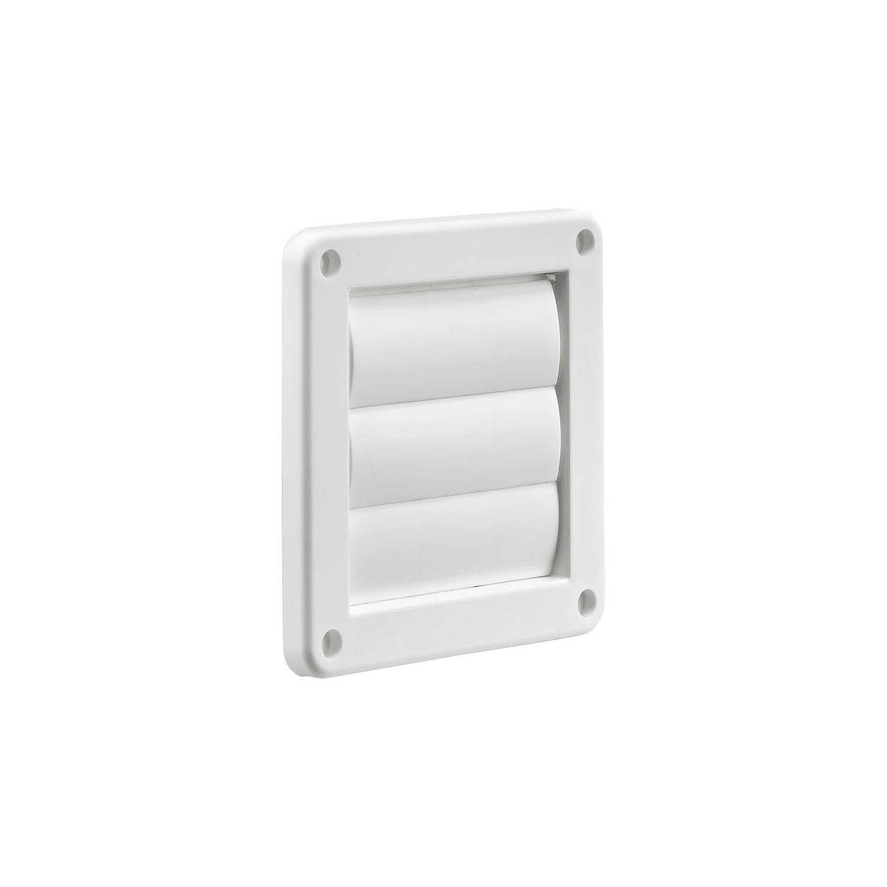 4" White Plastic Louver Vent  (Price Per Piece).  Item#  1423W