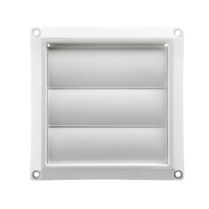 3" White Plastic Louver Vent  (Price Per Piece).  Item#  1475W