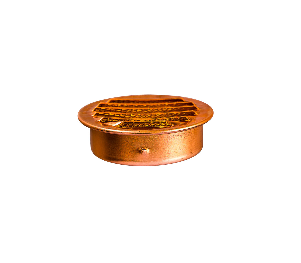 2.5" Round Copper Louver with Insect Screen  (Priced Per Piece).  Item#  2.5" CPR-100