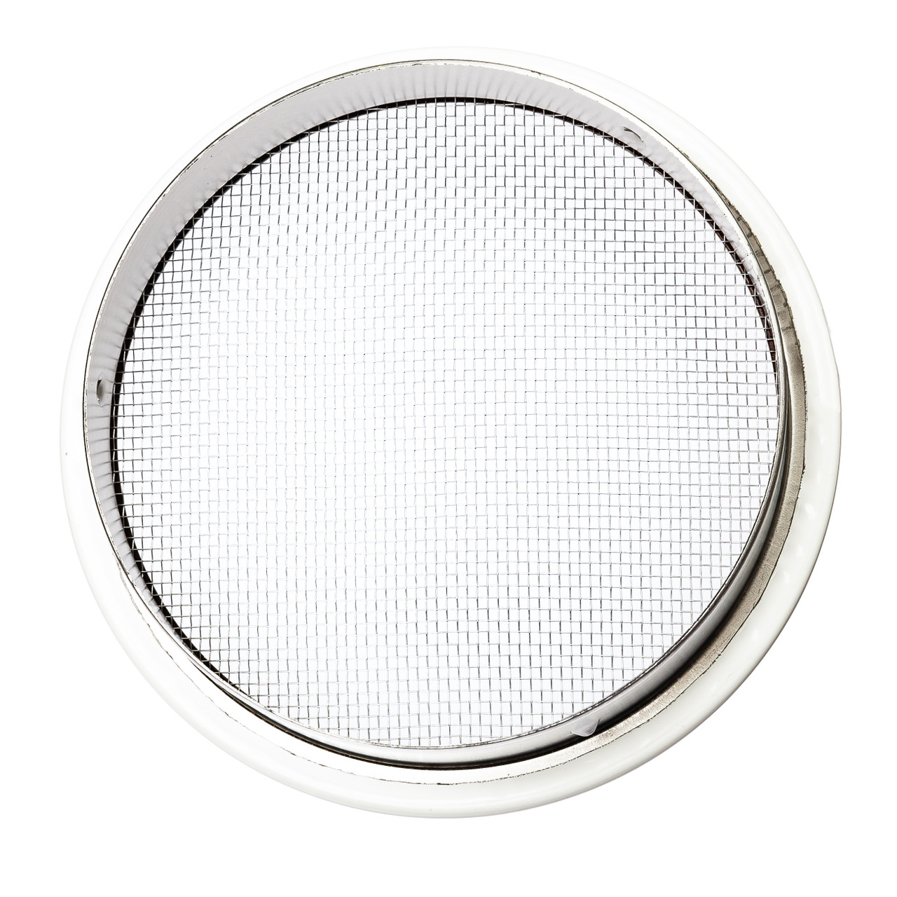 1" Round Open Screen White Aluminum Louver with Insect Screen  (Priced Per Bag of 6).  Item#  1" RWS-100