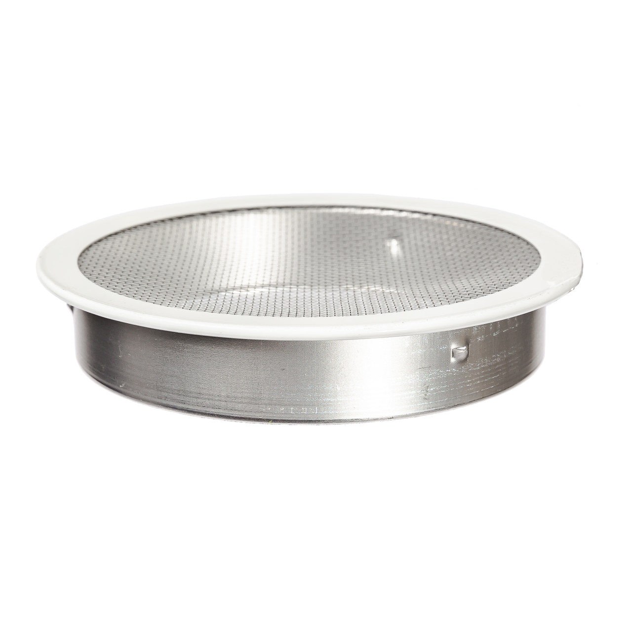 4" Round Open Screen White Aluminum Louver with Insect Screen  (Priced Per Bag of 4).  Item#  4" RWS-100