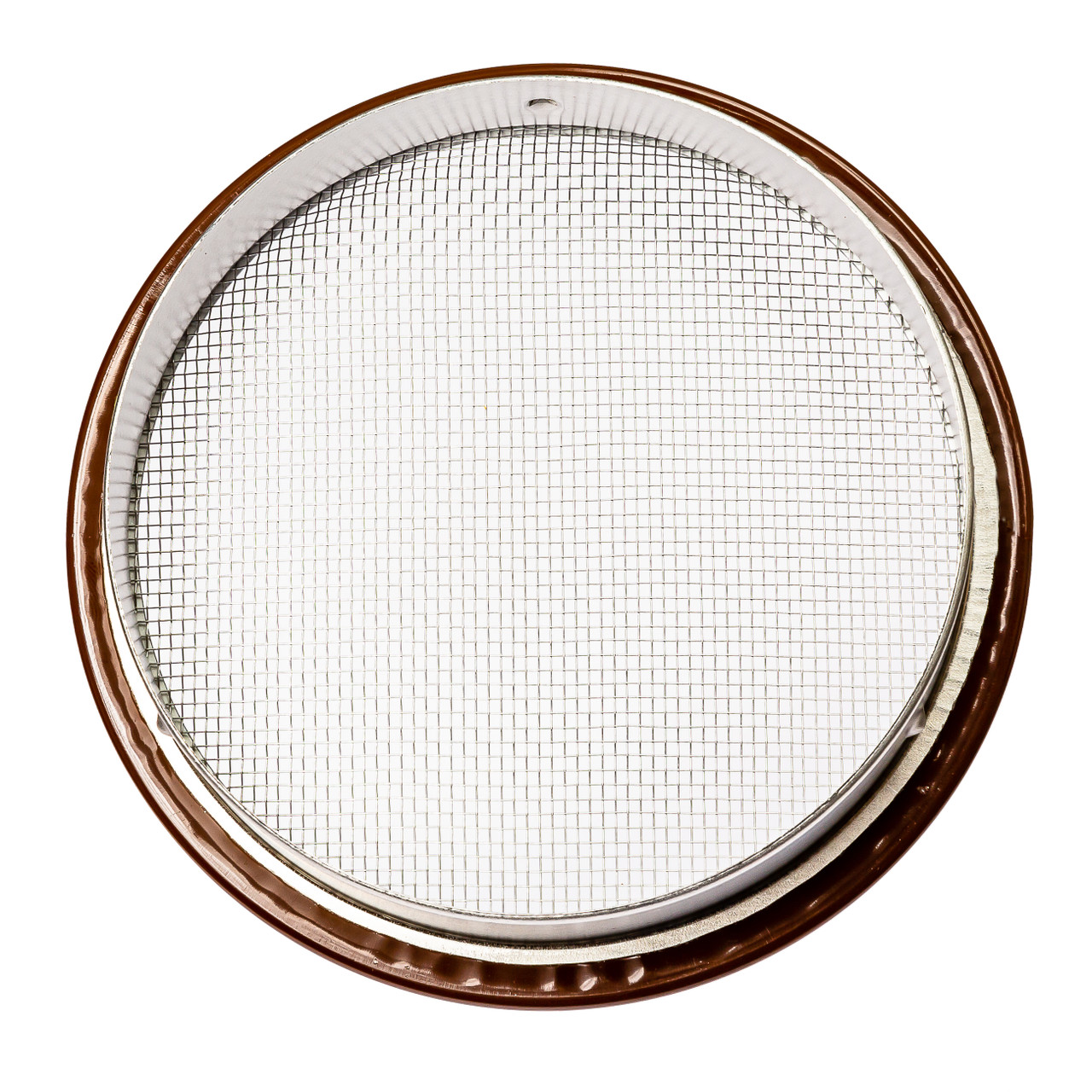 3" Round Open Screen Brown Aluminum Louver with Insect Screen  (Priced Per Bag of 4).  Item#  3" RBS-100