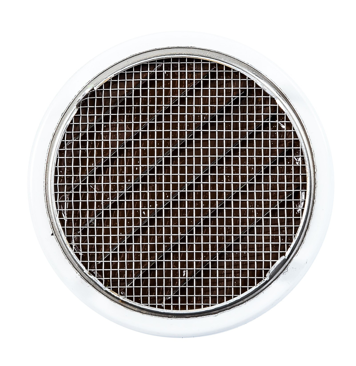 2.5" Round White Aluminum Louver with Insect Screen and 4 Aluminum Tabs  (Priced Per Bag of 4).  Item#  2.5" RWT-100