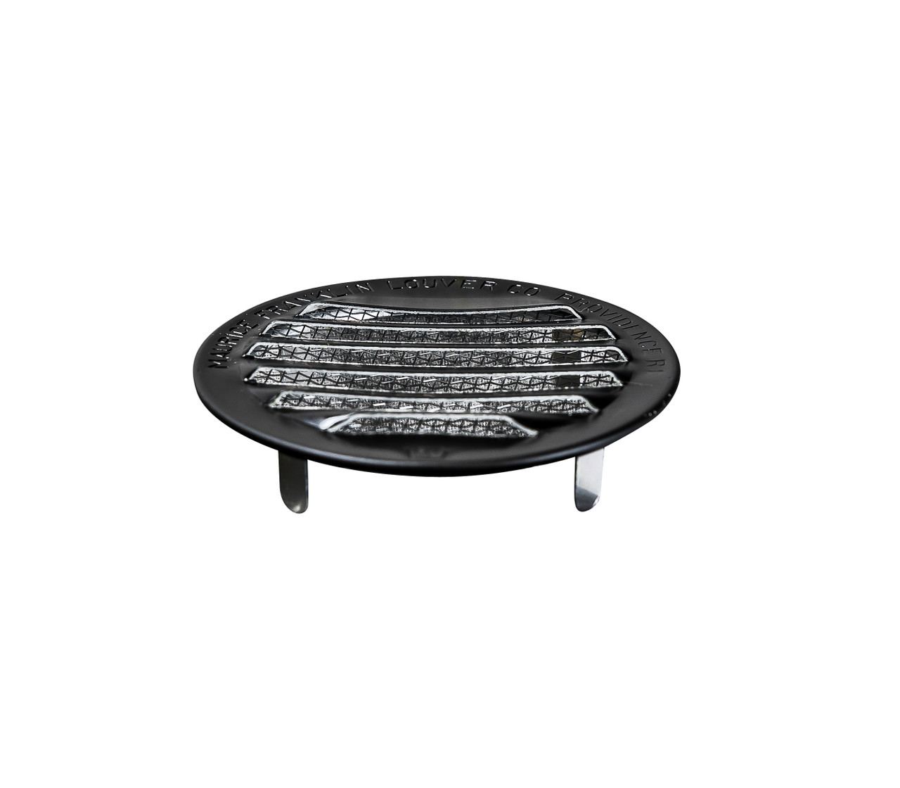 3" Round Black Aluminum Louver with Insect Screen and 6 Aluminum Tabs  (Priced Per Bag of 4).  Item#  3" RBLT-100