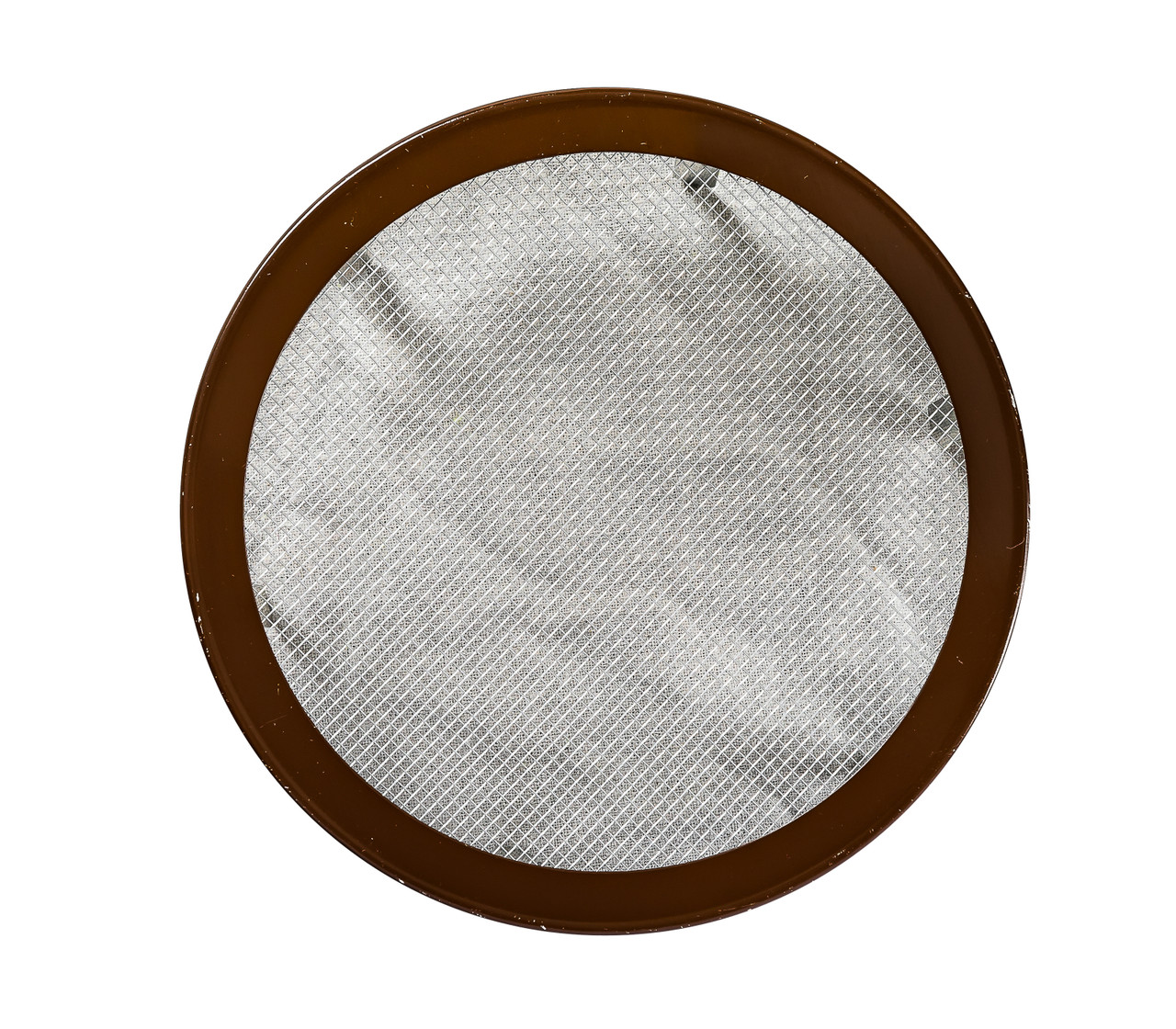 3" Round Open Screen Brown Aluminum Louver with Insect Screen and 6 Aluminum Tabs  (Priced Per Bag of 4).  Item#  3" RSTB-100