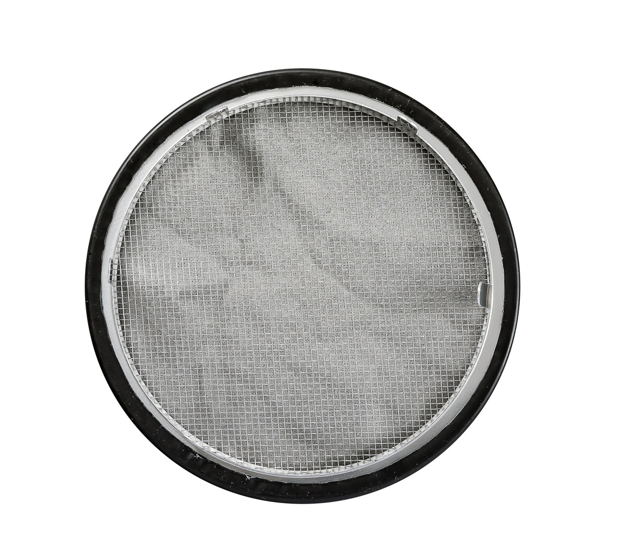 3" Round Open Screen Black Aluminum Louver with Insect Screen and 6 Aluminum Tabs  (Priced Per Bag of 4).  Item#  3" RSTBL-100