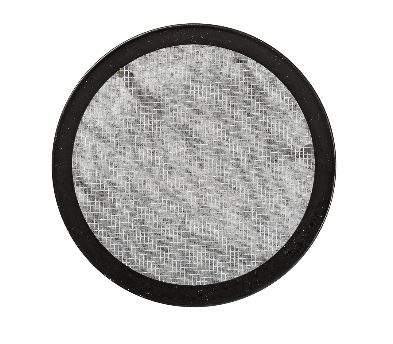 4" Round Open Screen Black Aluminum Louver with Insect Screen and 6 Aluminum Tabs  (Priced Per Bag of 4).  Item#  4" RSTBL-100