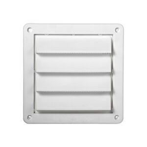 6" White Air Intake Vent  (Price Per Piece).  Item#  606W