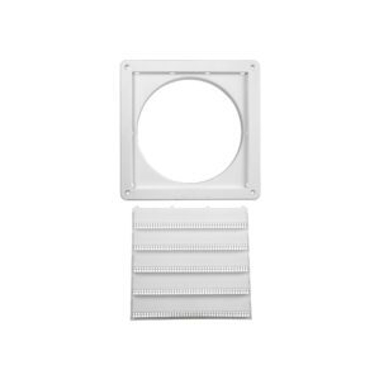 8" White Intake Vent  (Price Per Piece).  Item#  608W