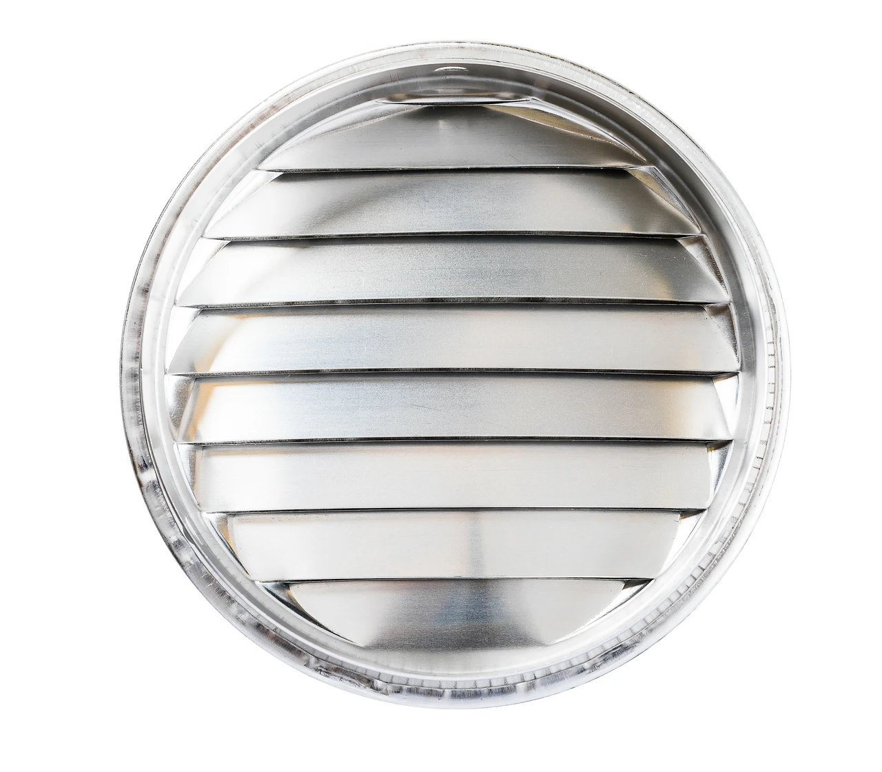 6" Round Aluminum Louver with No Insect Screen  (Priced Per Bag of 2).  Item #6" RNS-100