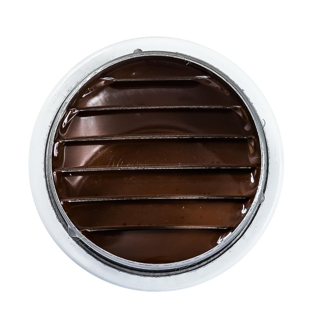 1" Round White Aluminum Louver with No Insect Screen  (Priced Per Bag of 6).  Item #1" WNS-100