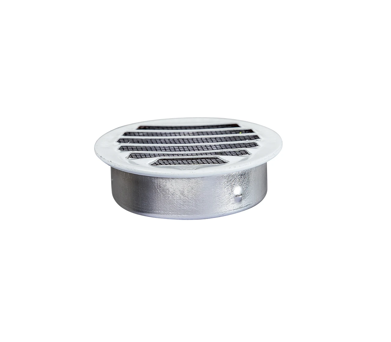 3" Round White Aluminum Louver with No Insect Screen  (Priced Per Bag of 4).  Item #3" WNS-100