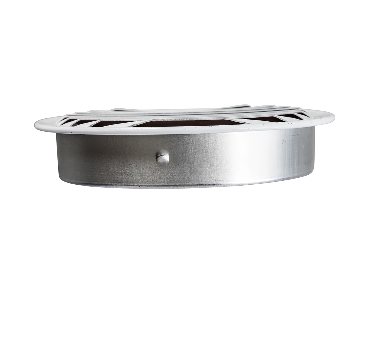 4" Round White Aluminum Louver with No Insect Screen  (Priced Per Bag of 4).  Item #4" WNS-100