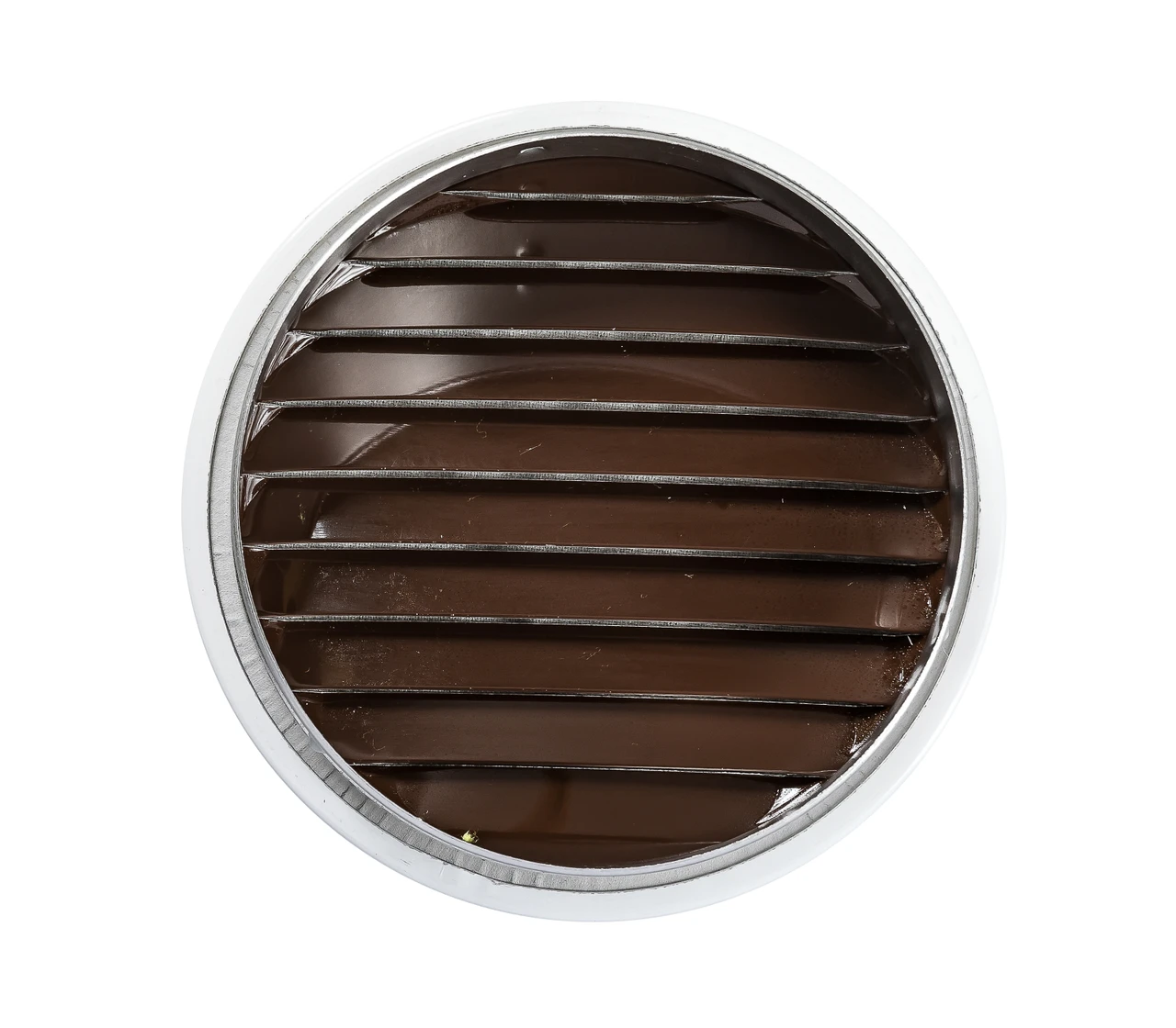 4" Round White Aluminum Louver with No Insect Screen  (Priced Per Bag of 4).  Item #4" WNS-100