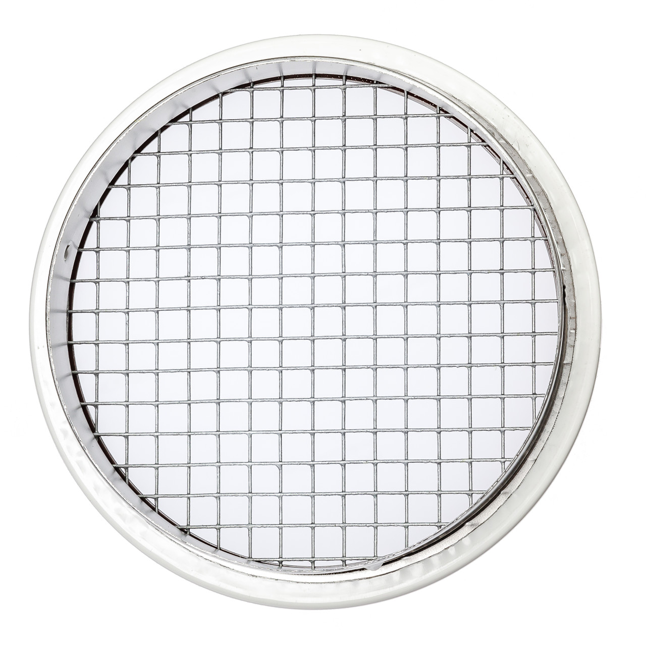 1.5" Round Open Screen White Aluminum Louver with 1/4" Galvanized Steel Screen (Priced Per Bag of 6).  Item#  1.5" RWS-104