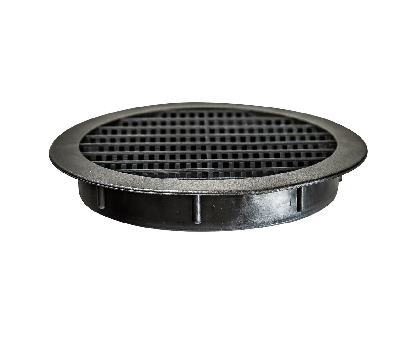4" Round Black Polypropylene Plastic Louver with Insect Screen System  (Priced Per Bag of 4).  Item#  4" PLBL-100