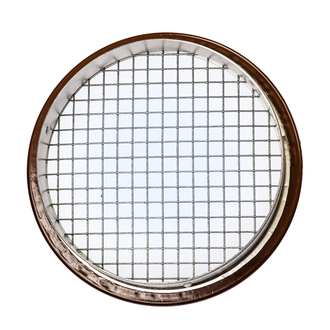 4" Round Open Screen Brown Aluminum Louver with 1/4" Galvanized Steel Screen (Priced Per Bag of 4).  Item# 4" RBS-104