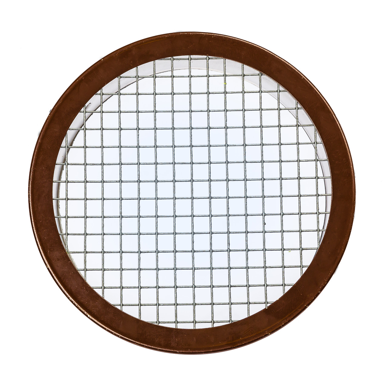 4" Round Open Screen Brown Aluminum Louver with 1/4" Galvanized Steel Screen (Priced Per Bag of 4).  Item# 4" RBS-104