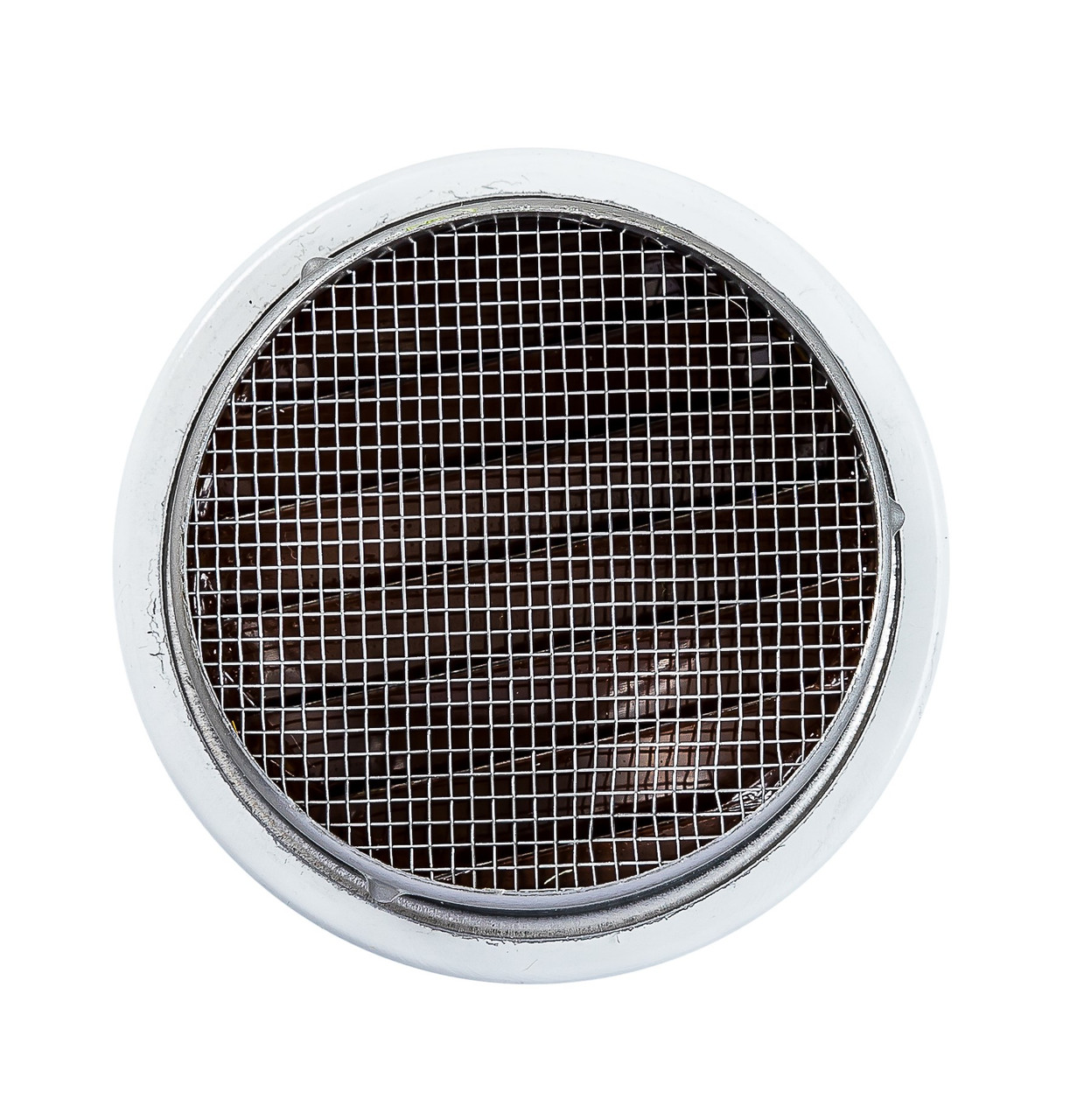 1" Round White Aluminum Louver with Insect Screen  (Priced Per Bag of 6).  Item#  1" RLW-100