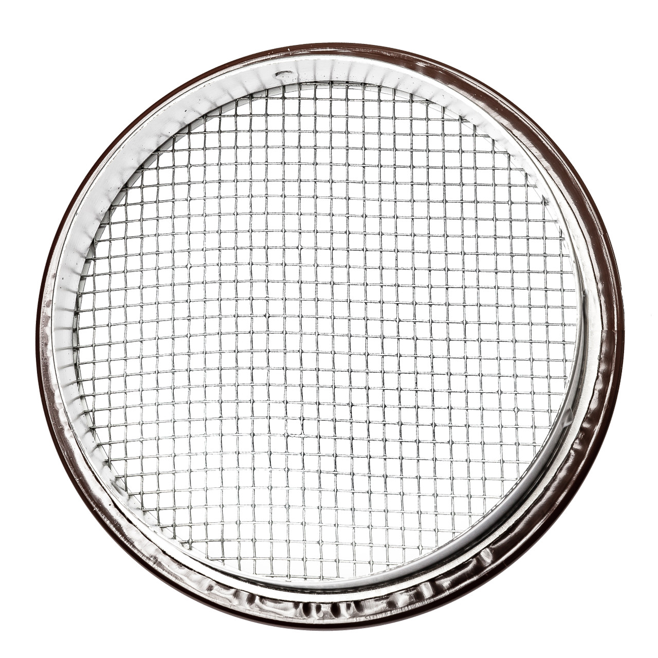 3" Round Open Screen Brown Aluminum Louver with 1/8" Galvanized Steel Screen (Priced Per Bag of 4).  Item# 3" RBS-108