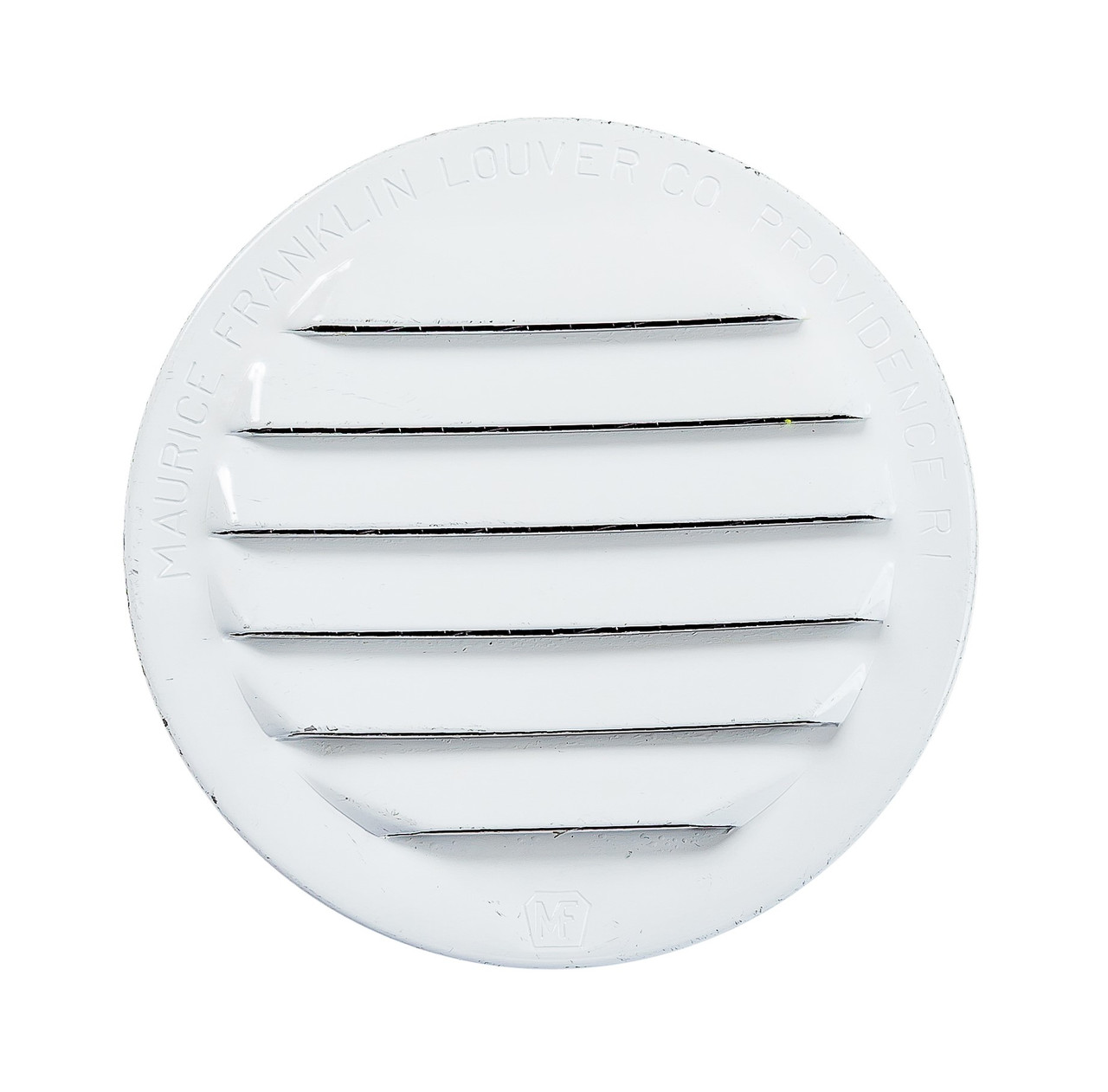 2.5" Round White Aluminum Louver with Insect Screen  (Priced Per Bag of 4).  Item#  2.5" RLW-100