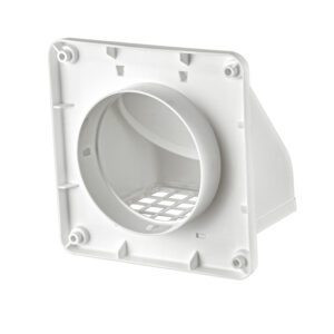 4" White Plastic Preferred Hood Vent (Price Per Piece).  Item#  1471WA