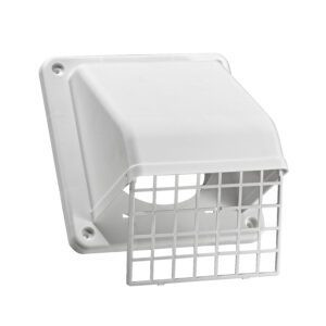 4" White Plastic Preferred Hood Vent (Price Per Piece).  Item#  1471WA