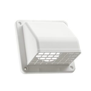 4" White Plastic Preferred Hood Vent (Price Per Piece).  Item#  1471WA