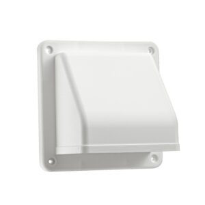 4" White Plastic Preferred Hood Vent (Price Per Piece).  Item#  1471WA