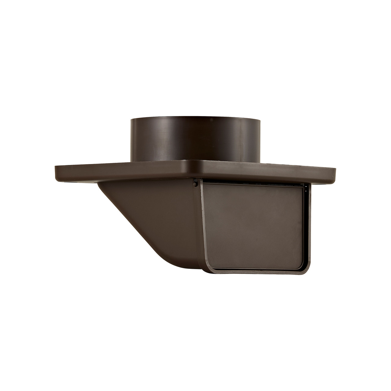 4" Brown Plastic Under Eave Vent with Weather Damper  (Price Per Piece).  Item#  143B