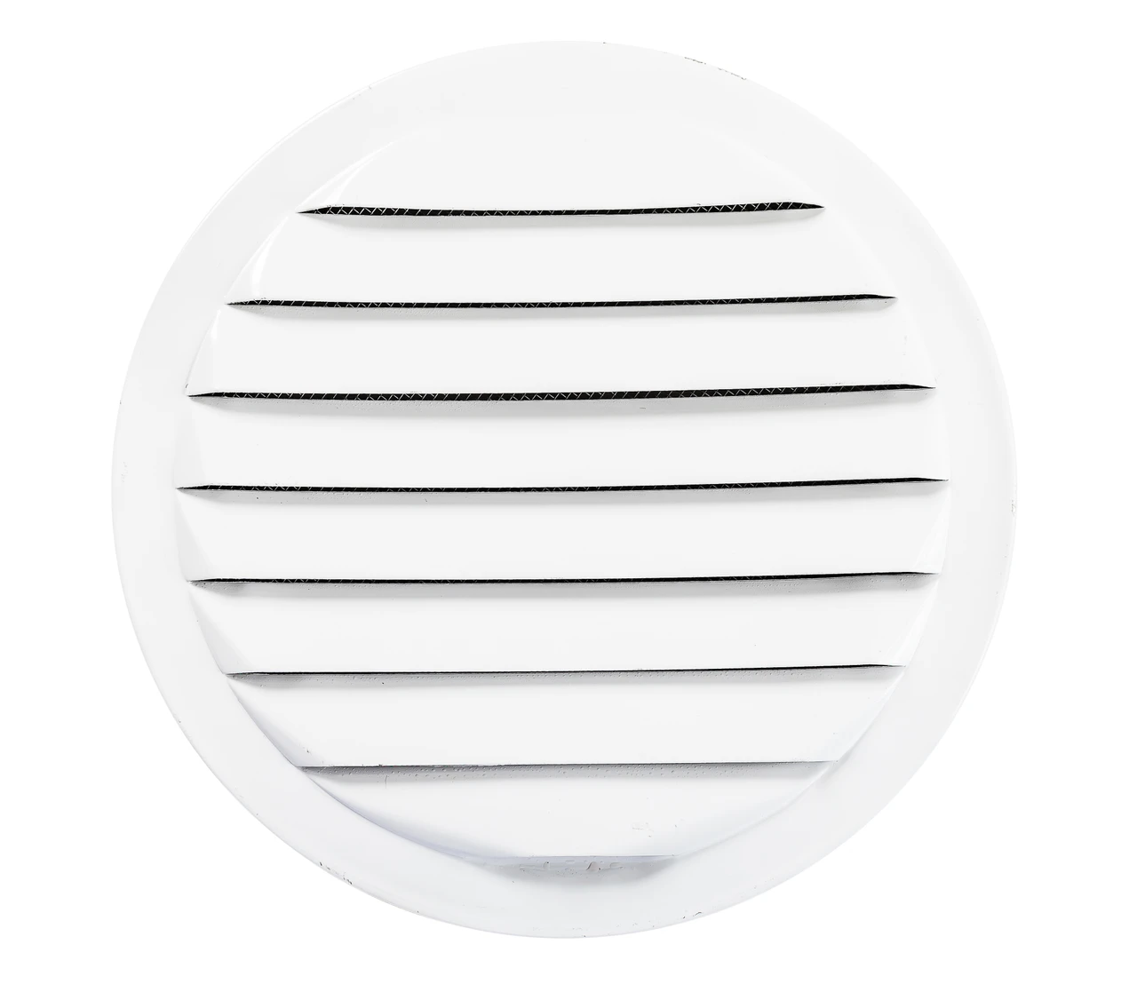 6" Round White Aluminum Louver with Insect Screen  (Priced Per Bag of 2).  Item#  6" RLW-100
