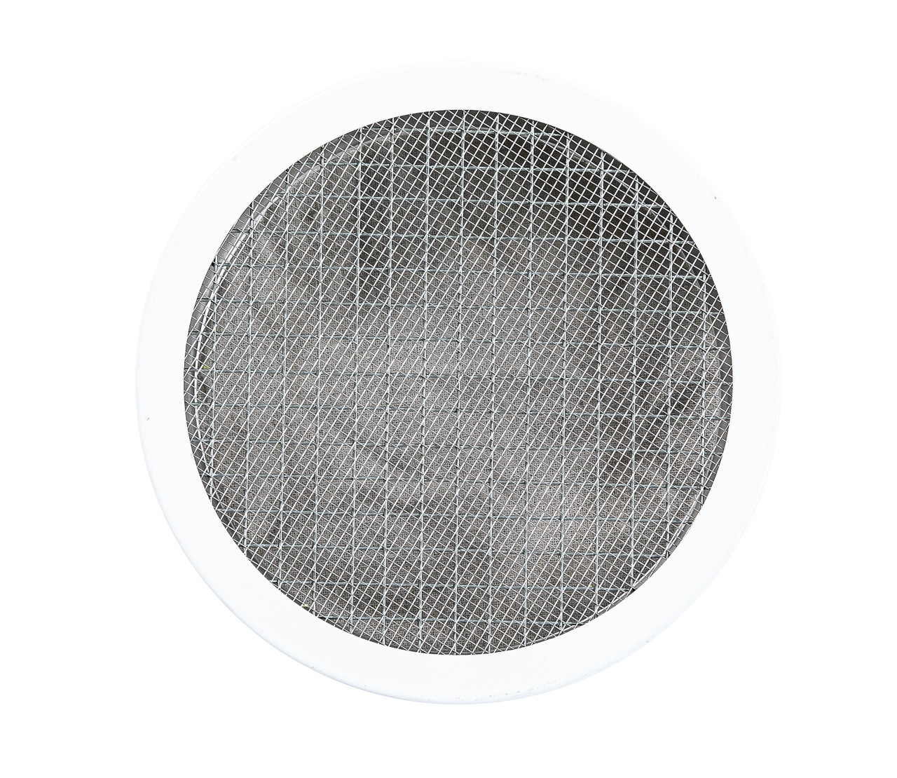 6" Round Rain Barrel White Aluminum Louver  (Priced Per Bag of 2).  Item#  6" RRBWS-100