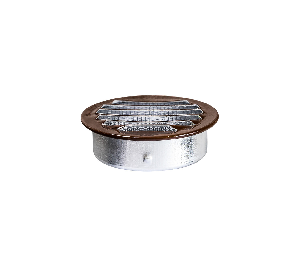2" Round Brown Aluminum Louver with Insect Screen  (Priced Per Bag of 6).  Item#  2" RLB-100