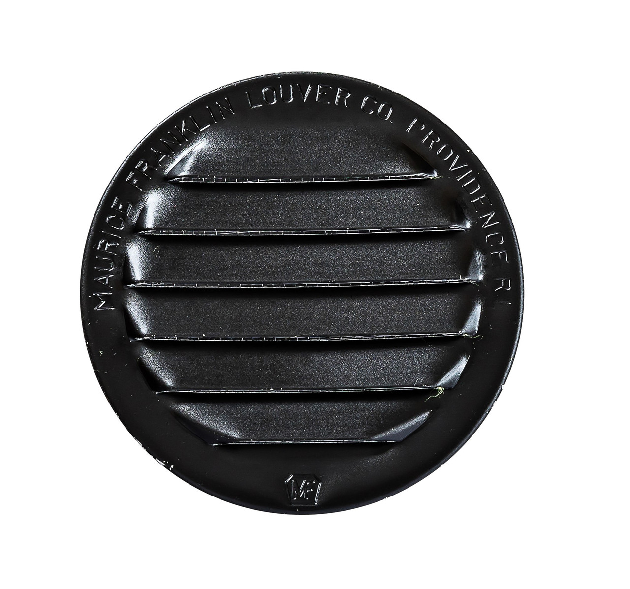 2" Round Black Aluminum Louver with Insect Screen  (Priced Per Bag of 6).  Item#  2" RLBL-100