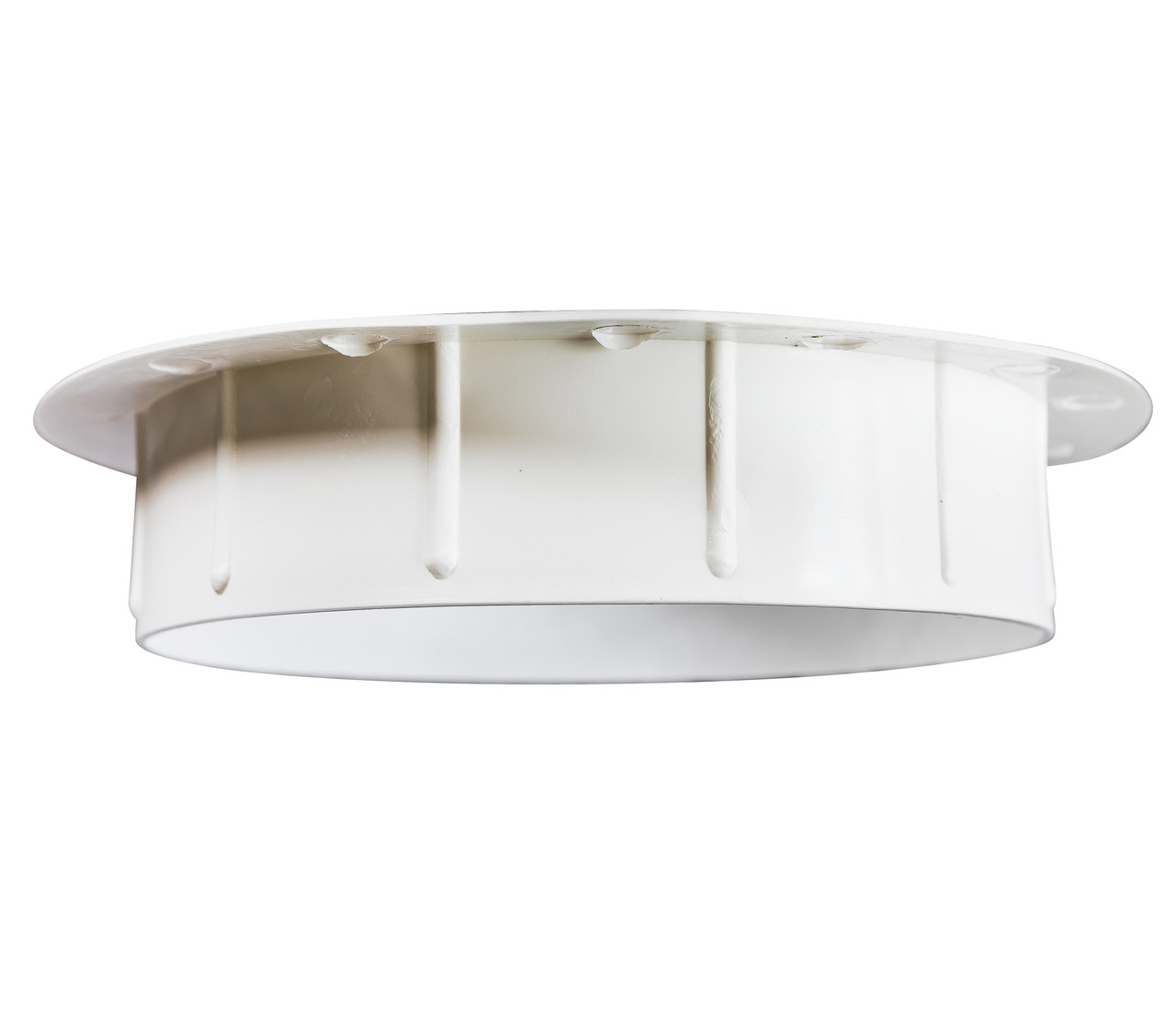 5" Round White Polypropylene Plastic Louver with Insect Screen System  (Priced Per Bag of 2).  Item#  5" PLW-100