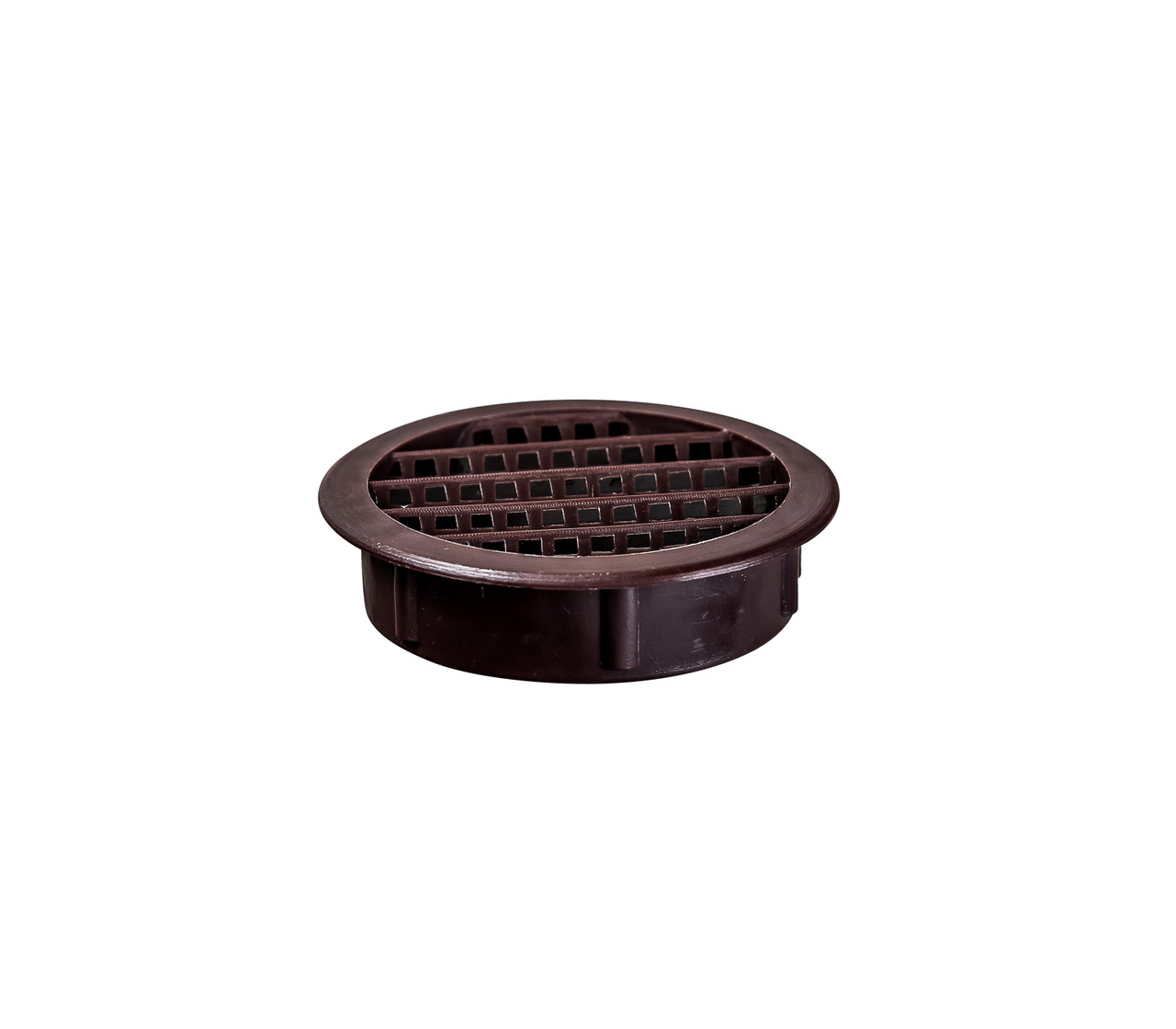 2.5" Round Brown Polypropylene Plastic Louver with Insect Screen System  (Priced Per Bag of 4).  Item#  2.5" PLB-100