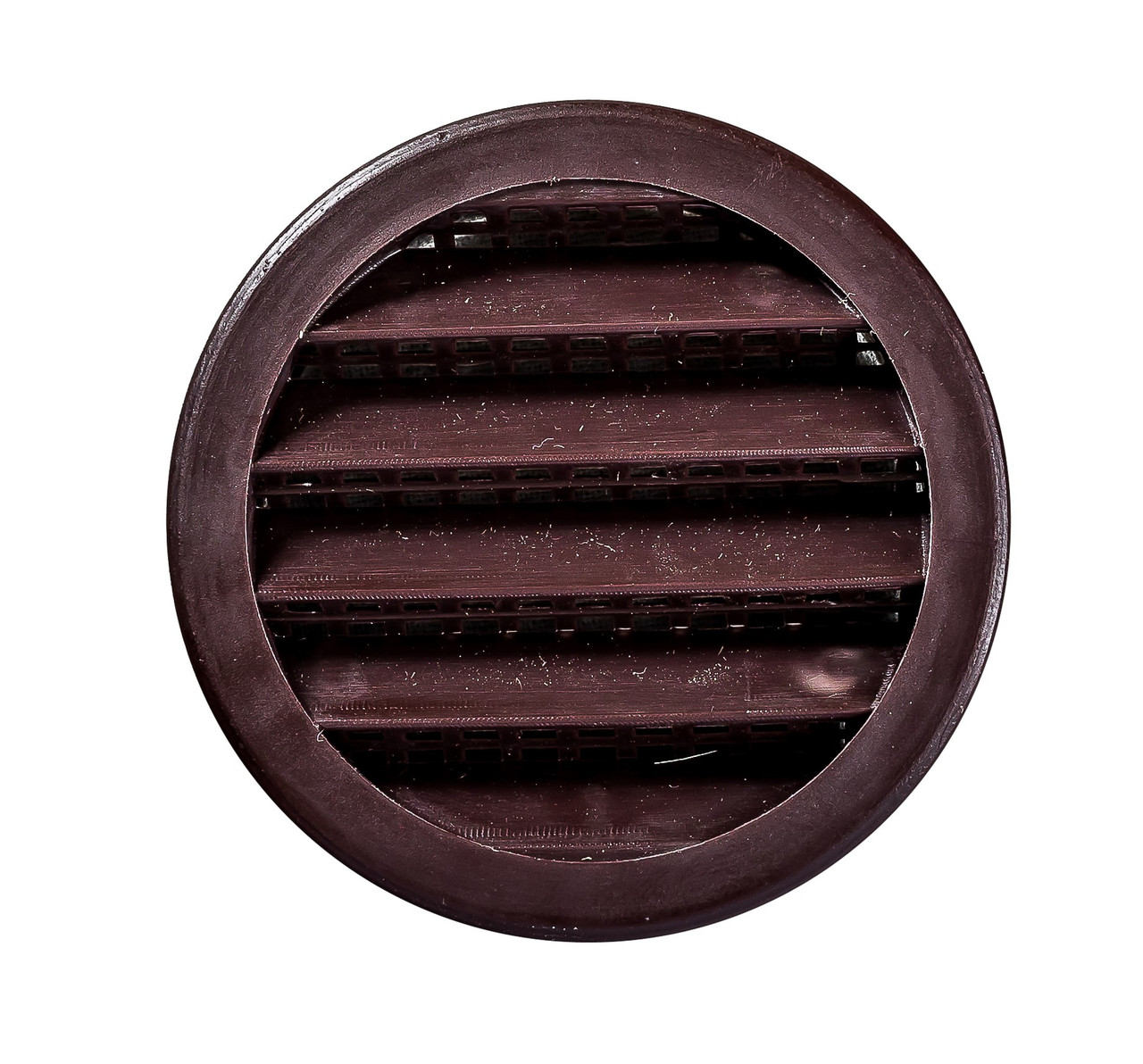 3" Round Brown Polypropylene Plastic Louver with Insect Screen System  (Priced Per Bag of 4).  Item#  3" PLB-100