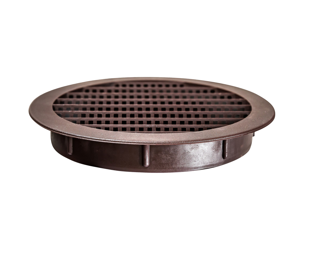 4" Round Brown Polypropylene Plastic Louver with Insect Screen System  (Priced Per Bag of 4).  Item#  4" PLB-100
