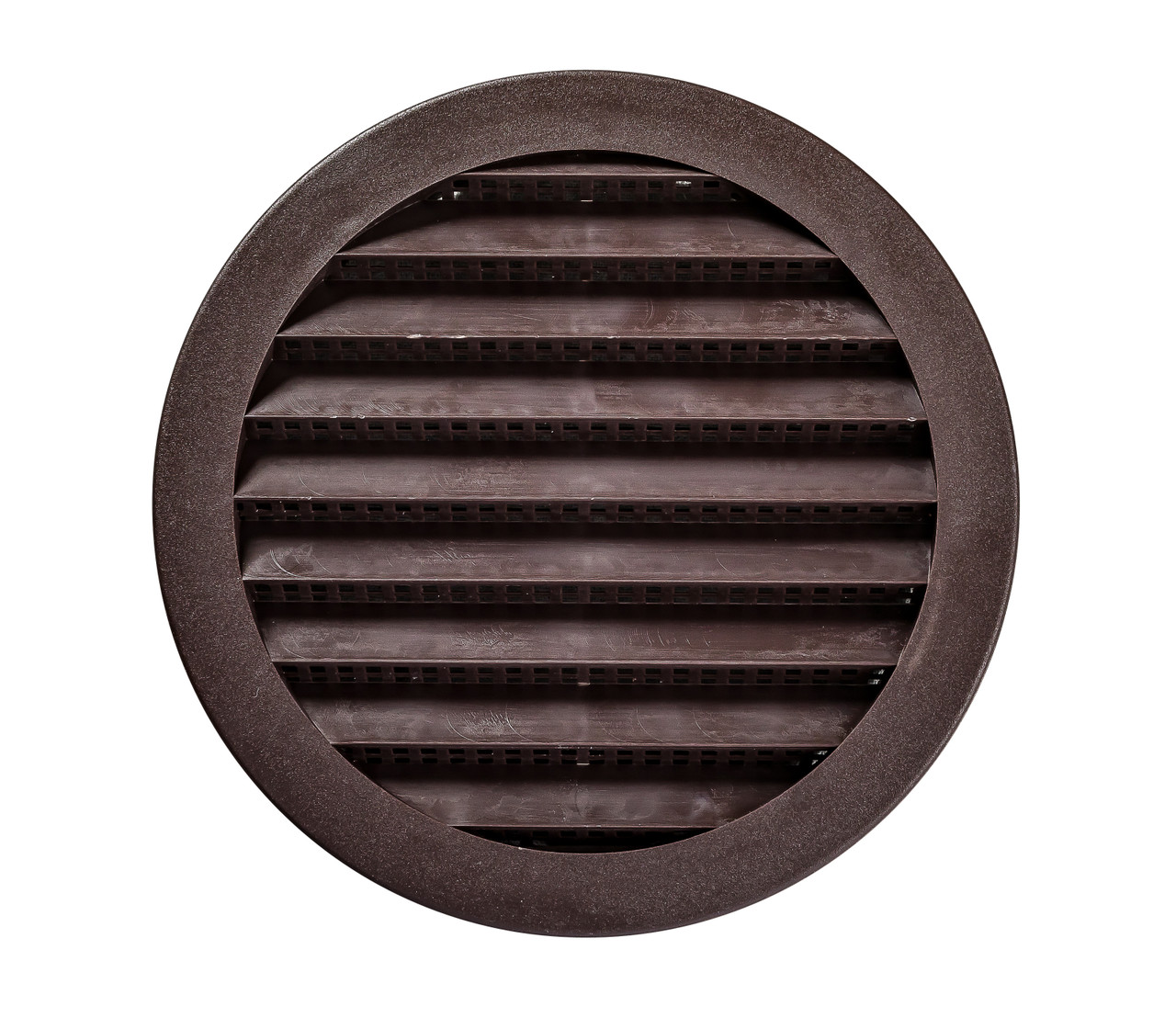 4" Round Brown Polypropylene Plastic Louver with Insect Screen System  (Priced Per Bag of 4).  Item#  4" PLB-100
