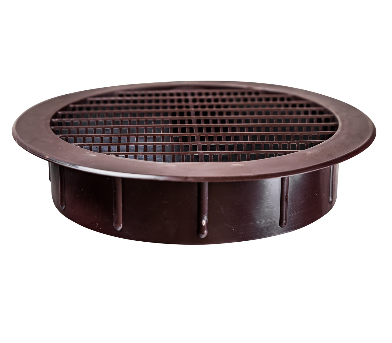 6" Round Brown Polypropylene Plastic Louver with Insect Screen System  (Priced Per Bag of 2).  Item#  6" PLB-100