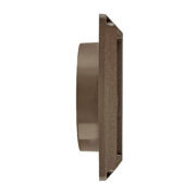 4" Brown Plastic Louver Vent  (Price Per Piece).  Item#  1423B