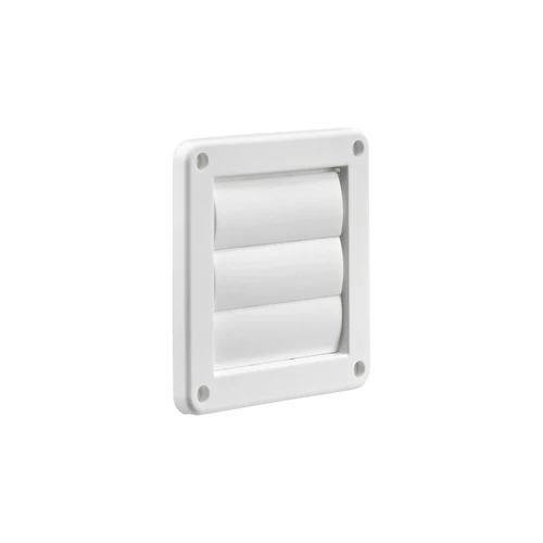 4" White Plastic Louver Vent  (Price Per Piece).  Item#  1423W